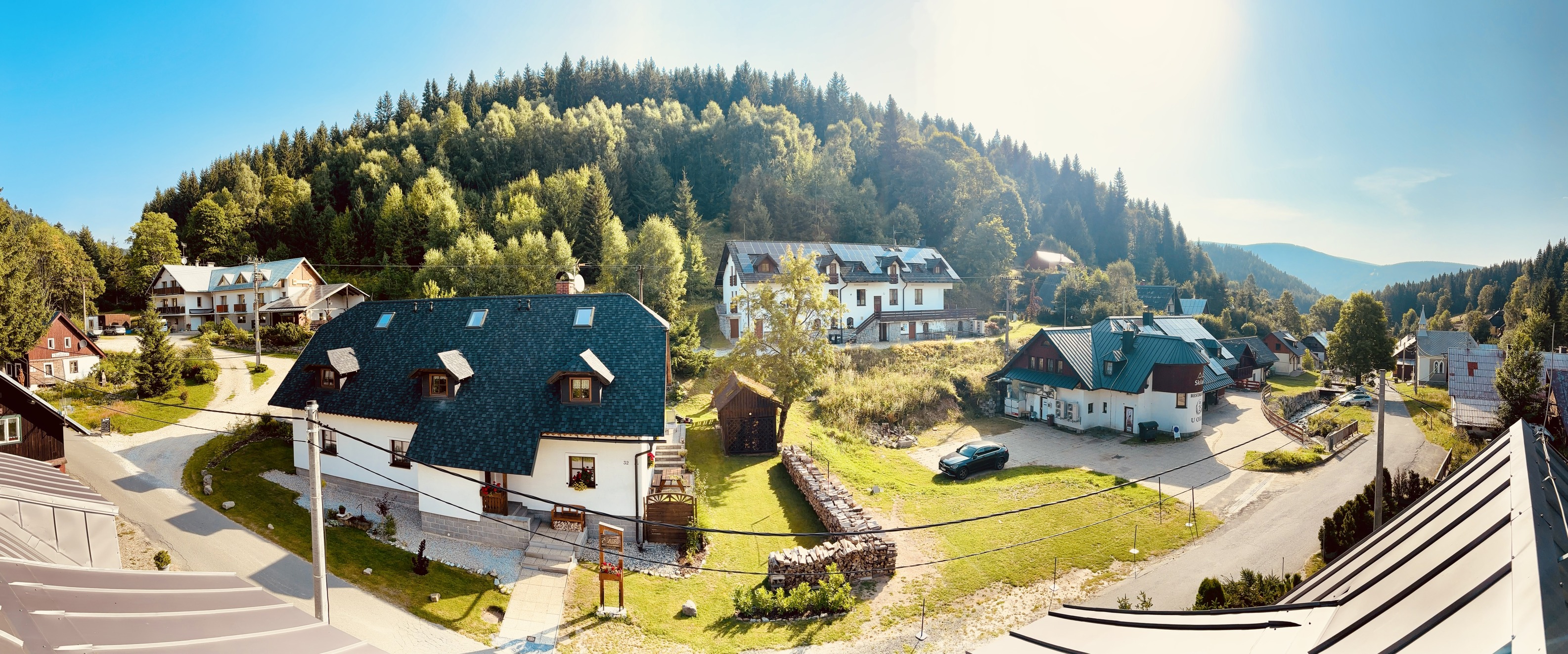 Penzion Eliška - panorama leto